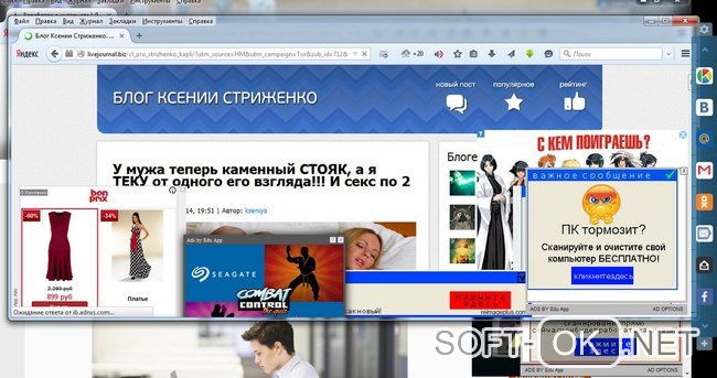 Браузер зараженный вредоносным ПО