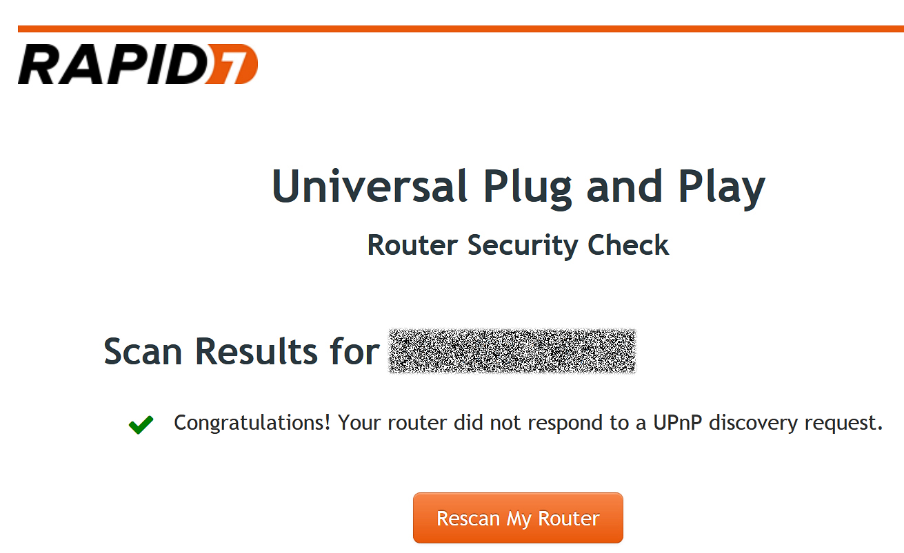 Запросы UPnP роутером проигнорированы
