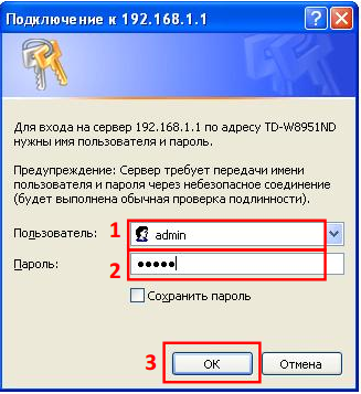 vvod danykh avtorizatsiy