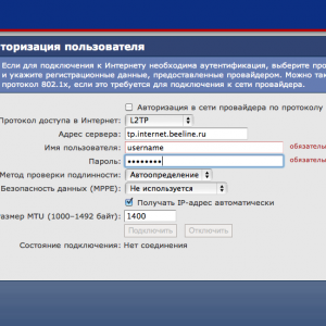  доступа в Интернет» по L2TP