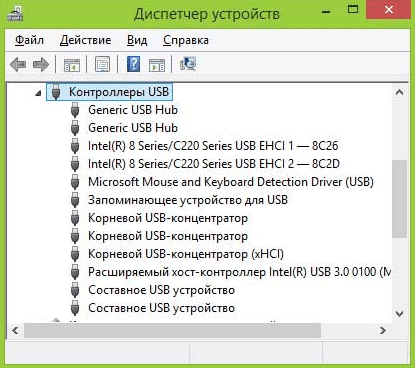 Контроллеры USB