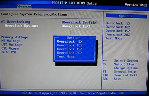 Overclock Profile
