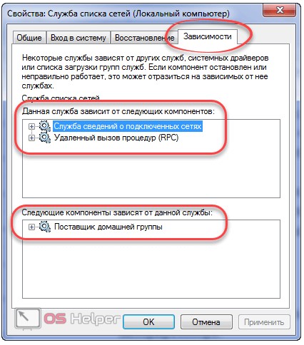 Зависимости
