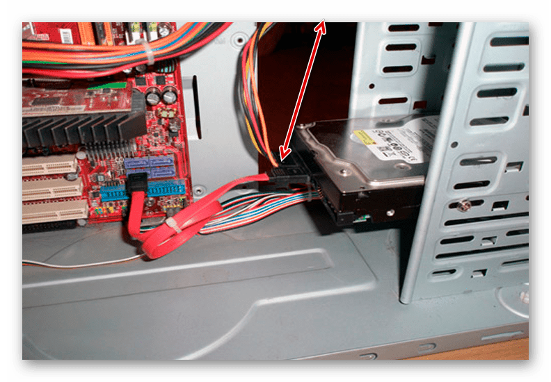 Соединение SATA диска с БП