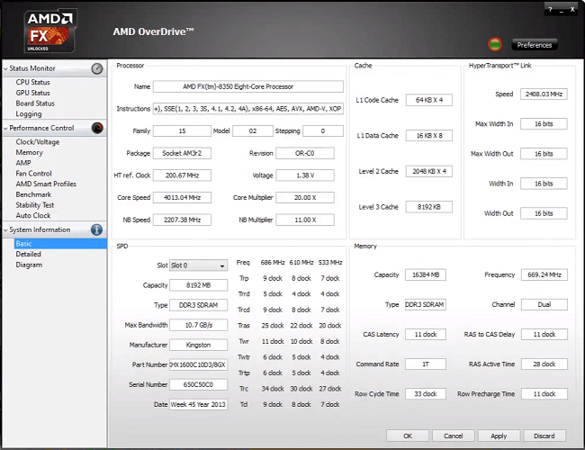AMD Over drive