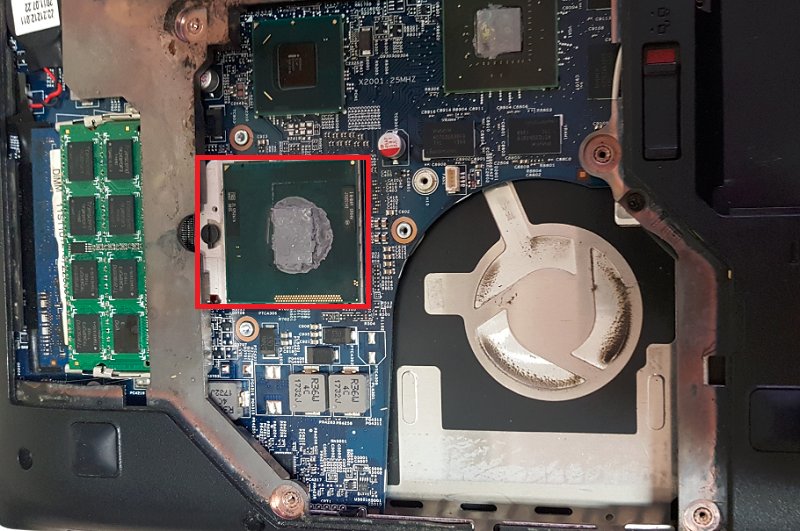 Процессор ноутбука Lenovo