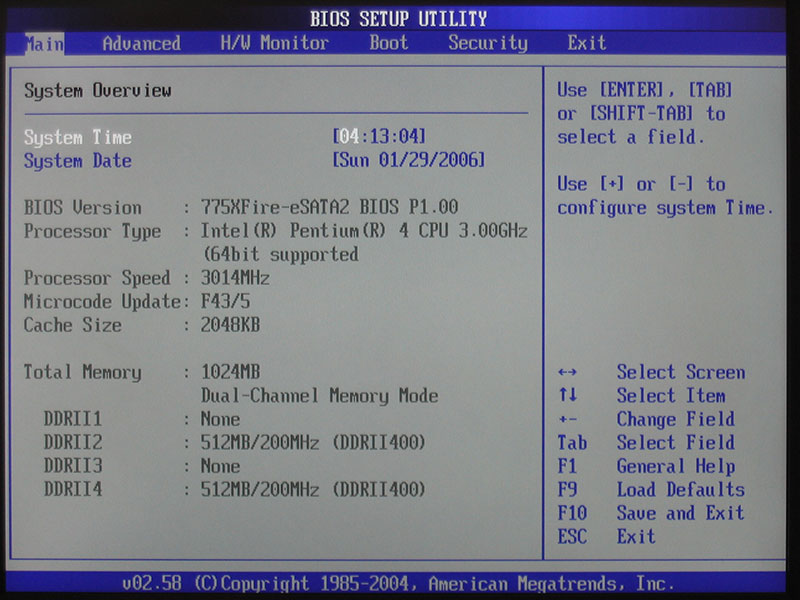 AMI BIOS 2 версия