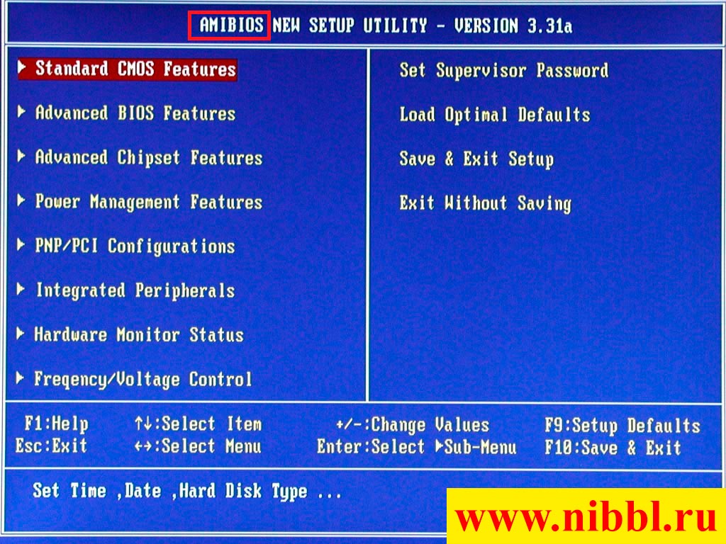 AMI BIOS 3 версия