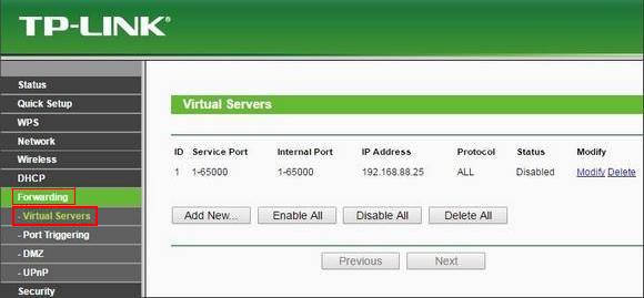 Forwarding Servers