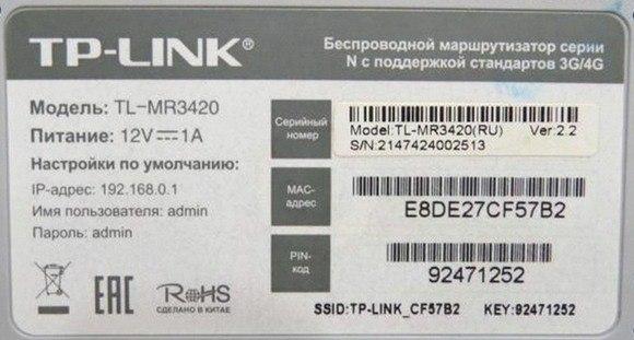 Данные для входа1