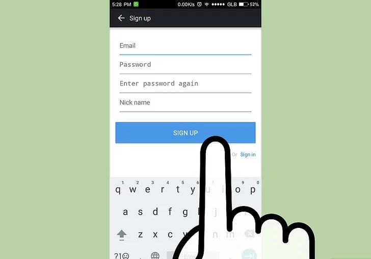 Регистрация в AirDroid