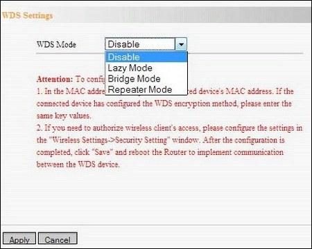 Включение WDS