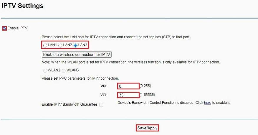 Enable iptv