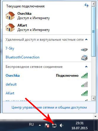 Список wifi