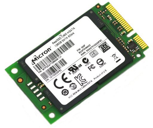 SSD типа mSATA.