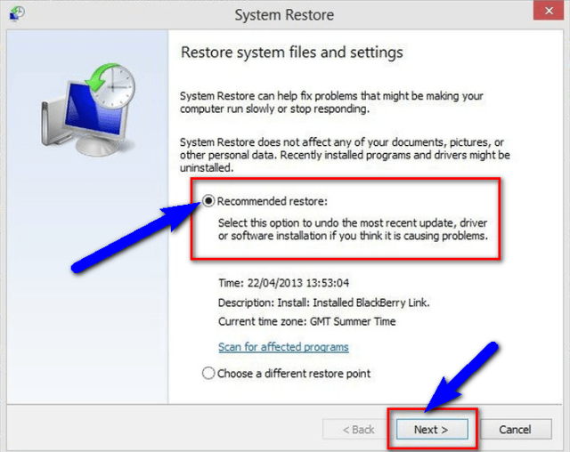 Fix System Restore Features DISM Error 87