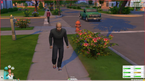 как прервать работу в Sims 4' '='