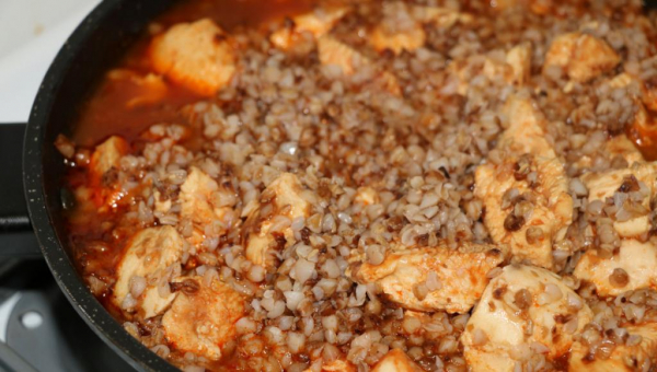 Гречка с мясом' '='