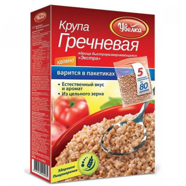 Сколько варить гречку в пакетиках «Увелка' '='' '='